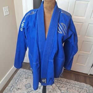 Sanabul Essentials BJJ Gi Top A1 Blue Brazilian Jiu Jitsu Jacket Top ONLY